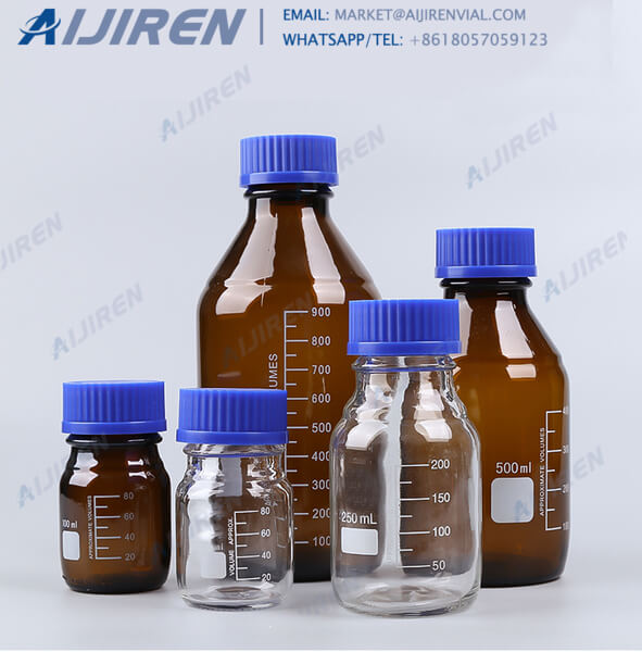 Iso9001 borosilicate glass 500ml amber reagent bottle manufacturer